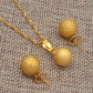 Gold Jewelry Set, Gold Necklace, Gold Earrings