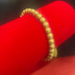 6mm Gold Beaded Bracelet