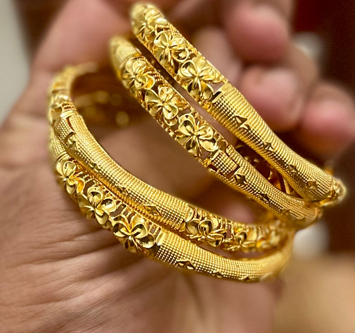 Dubai Gold Bangles, 24K Gold Bangles, Wedding Jewelry Bangle