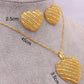 Gold Jewelry Set, Heart Shape Jewelry Set