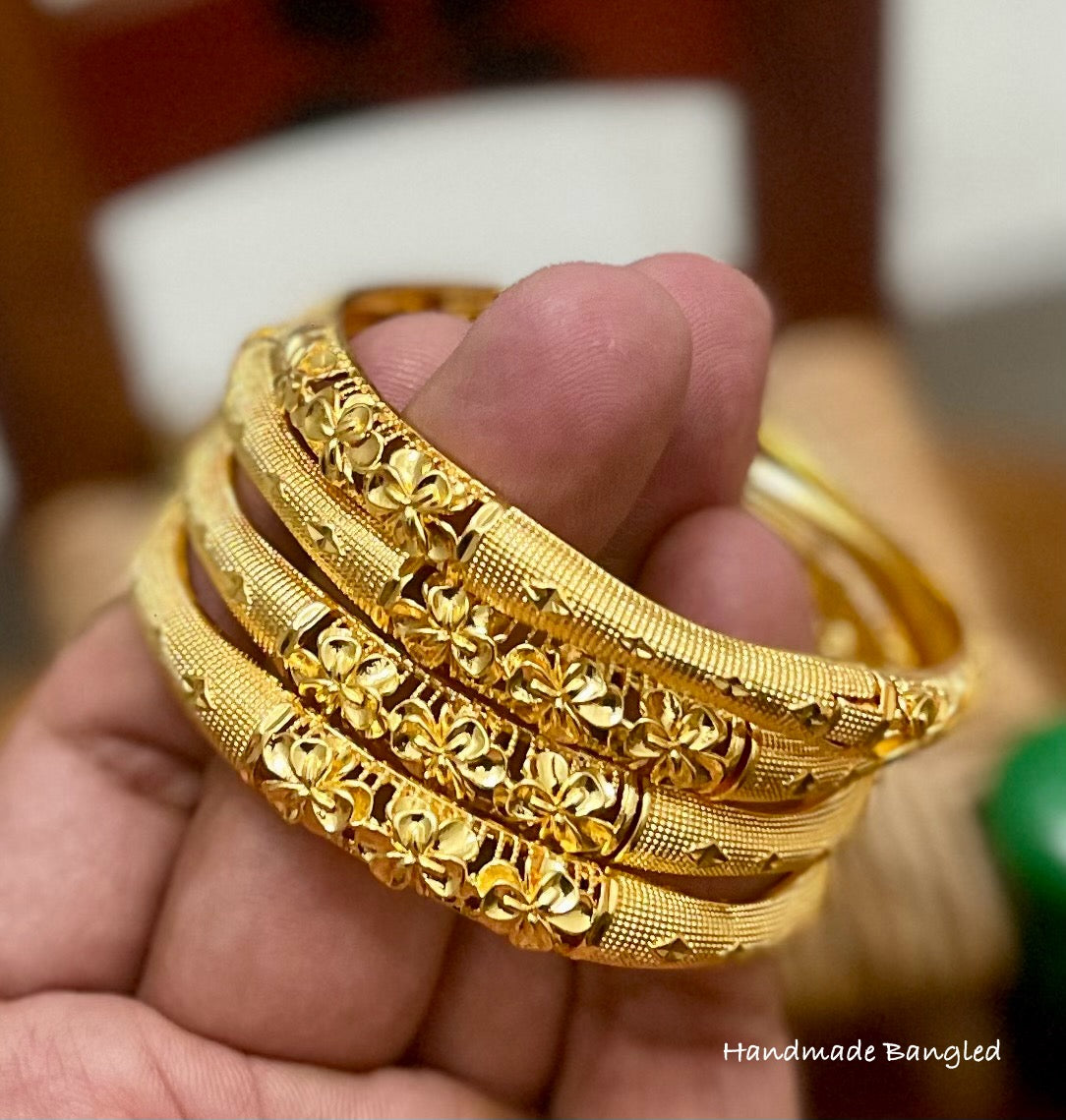 Dubai Gold Bangles, 24K Gold Bangles, Wedding Jewelry Bangle