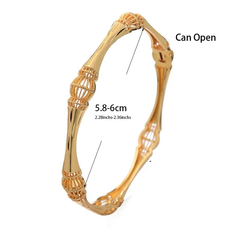 Gold Bangles, Modern Gold Bangles, 24K Dubai Gold Plated Bangles
