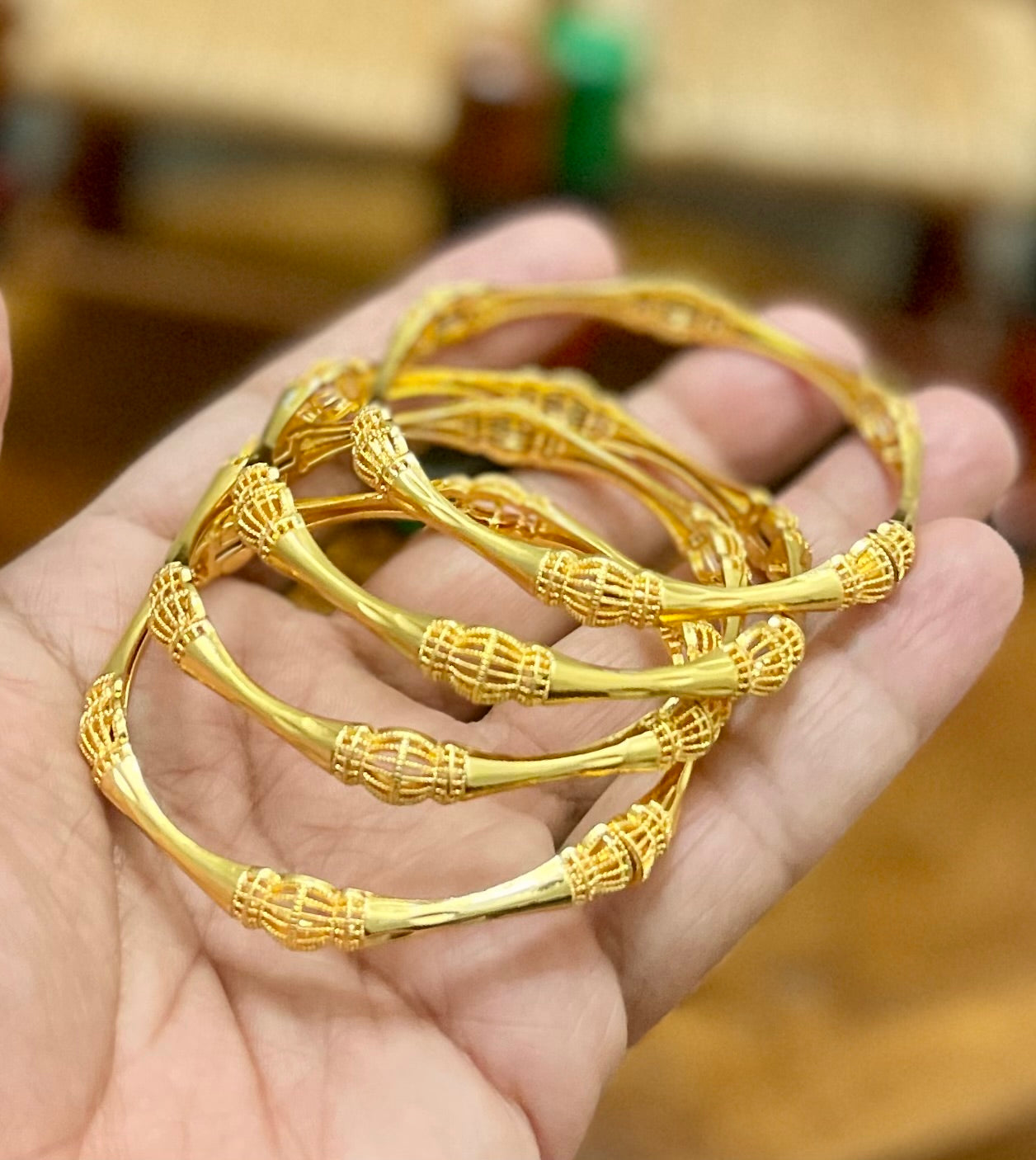 Gold Bangles, Modern Gold Bangles, 24K Dubai Gold Plated Bangles