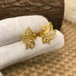 Butterfly Gold Earrings, Earrings