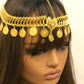 Gold Coin Hair Jewelry,