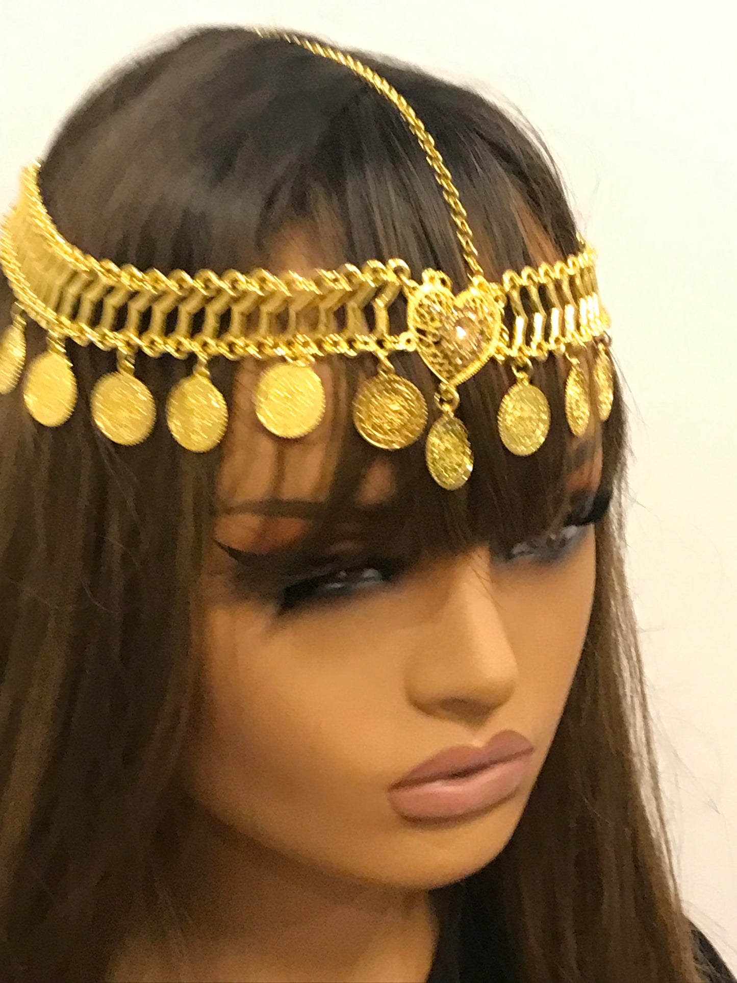 Gold Coin Hair Jewelry,