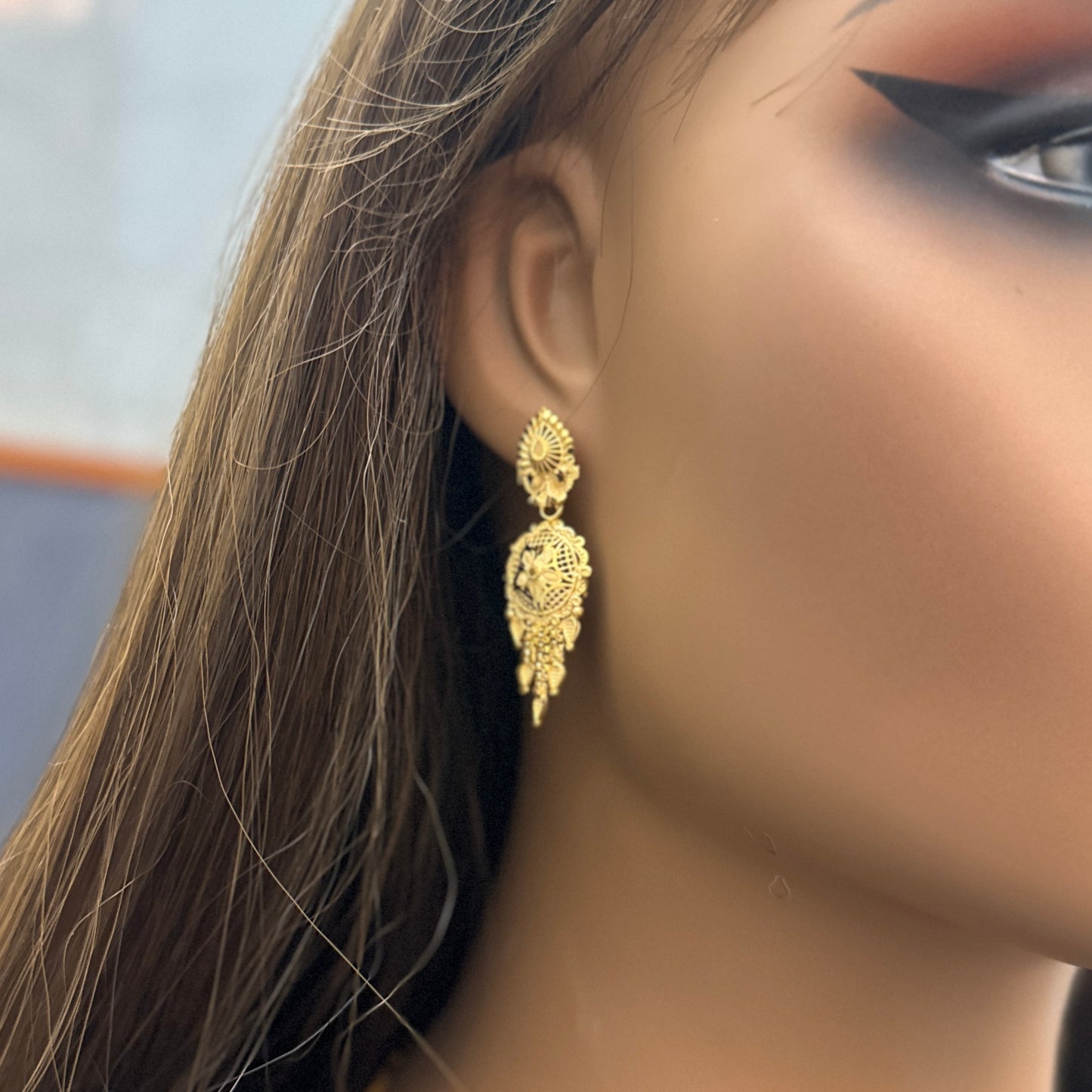 24k Dubai Gold Plated Jewelry Set, Jewelry Set for Women, Gold Necklace & Earrings Set