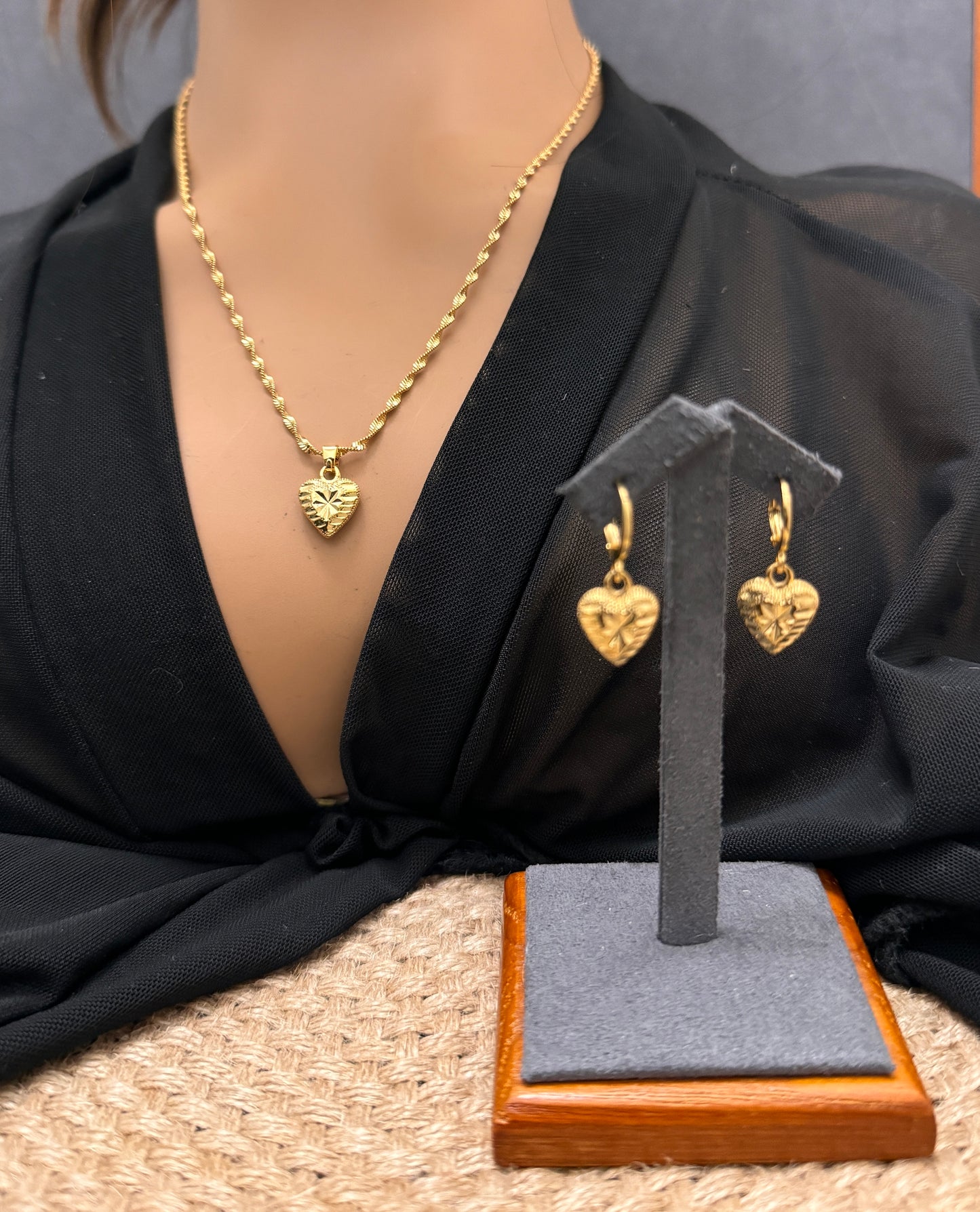 Jewelry set, Dainty Heart Jewelry Set