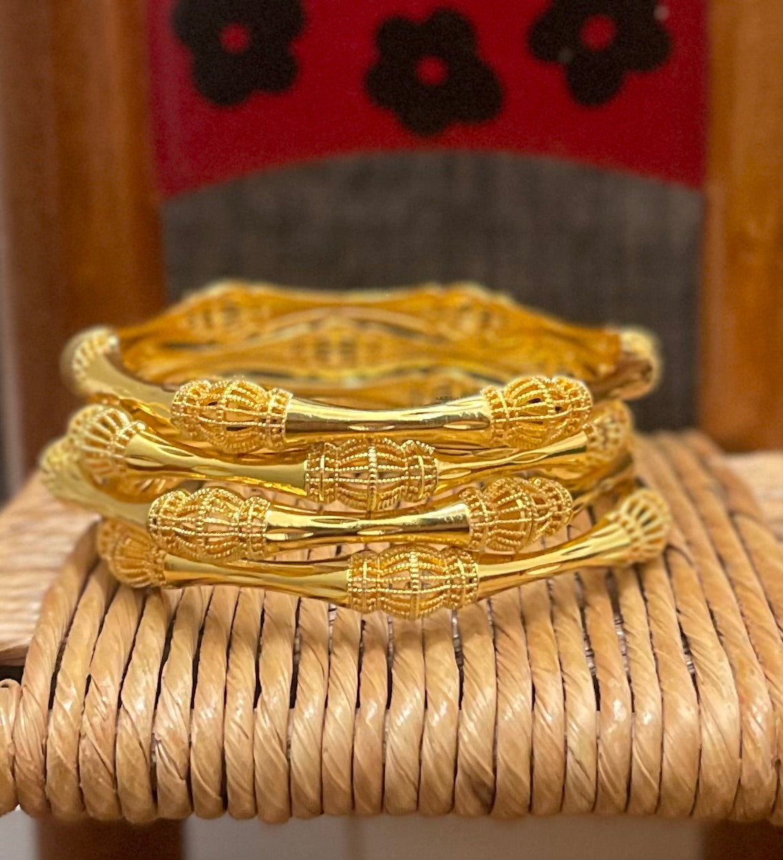 Gold Bangles, Modern Gold Bangles, 24K Dubai Gold Plated Bangles
