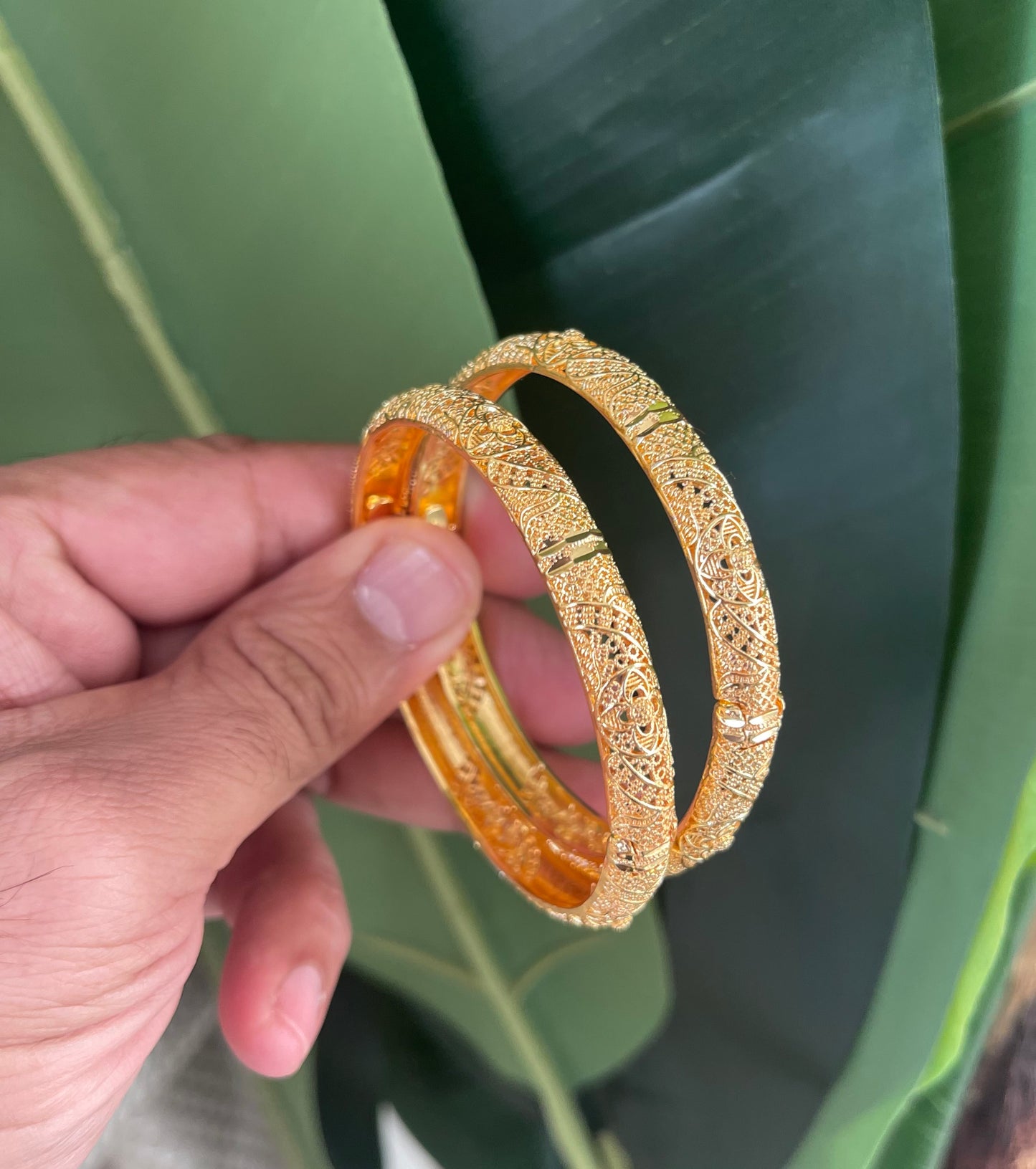 Wedding Gold Bangles, Stackable Bangles
