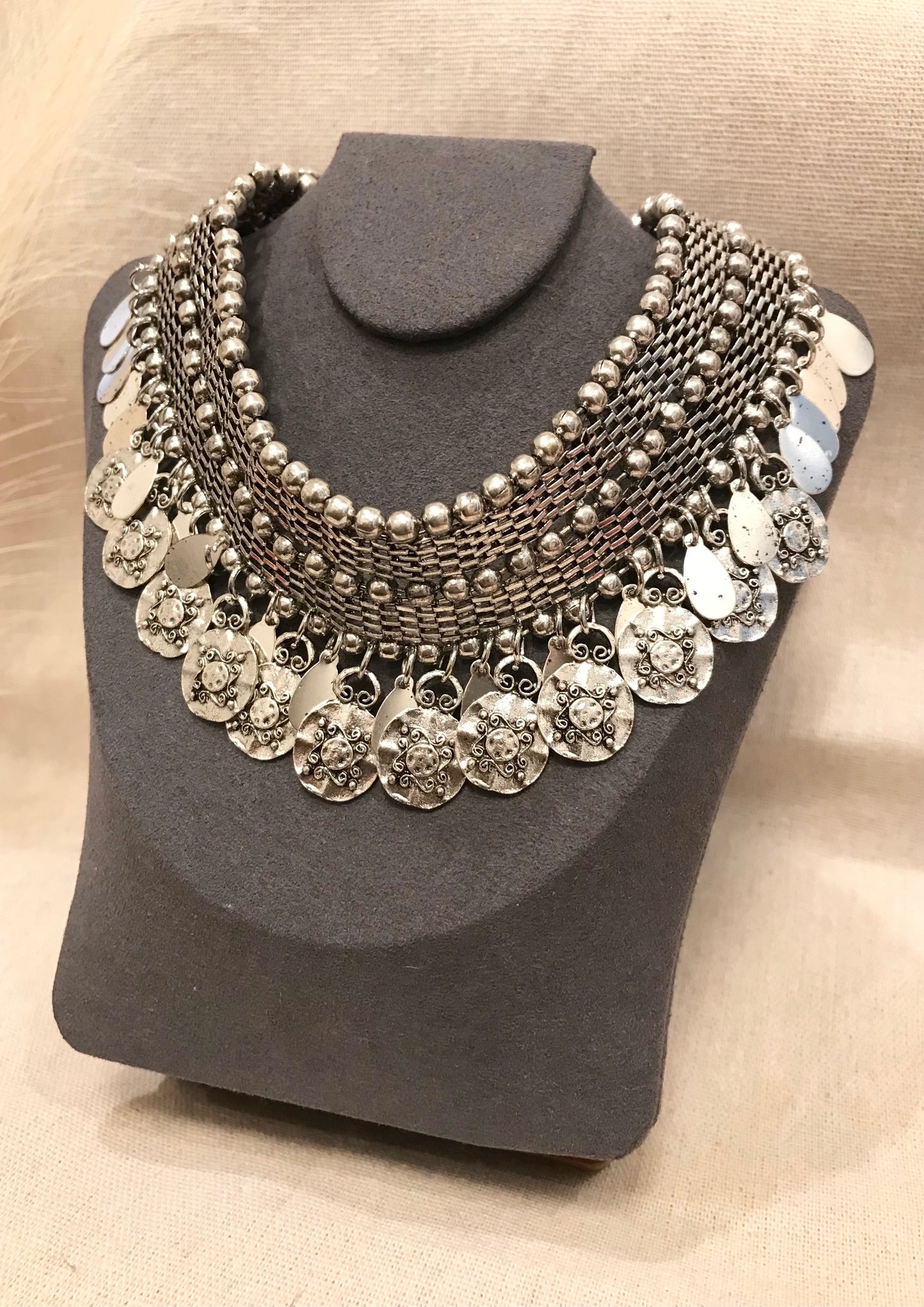 Coin Gold Necklace, Chokers Necklace