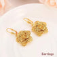 Flower Jewelry Set, Gold Jewelry Set