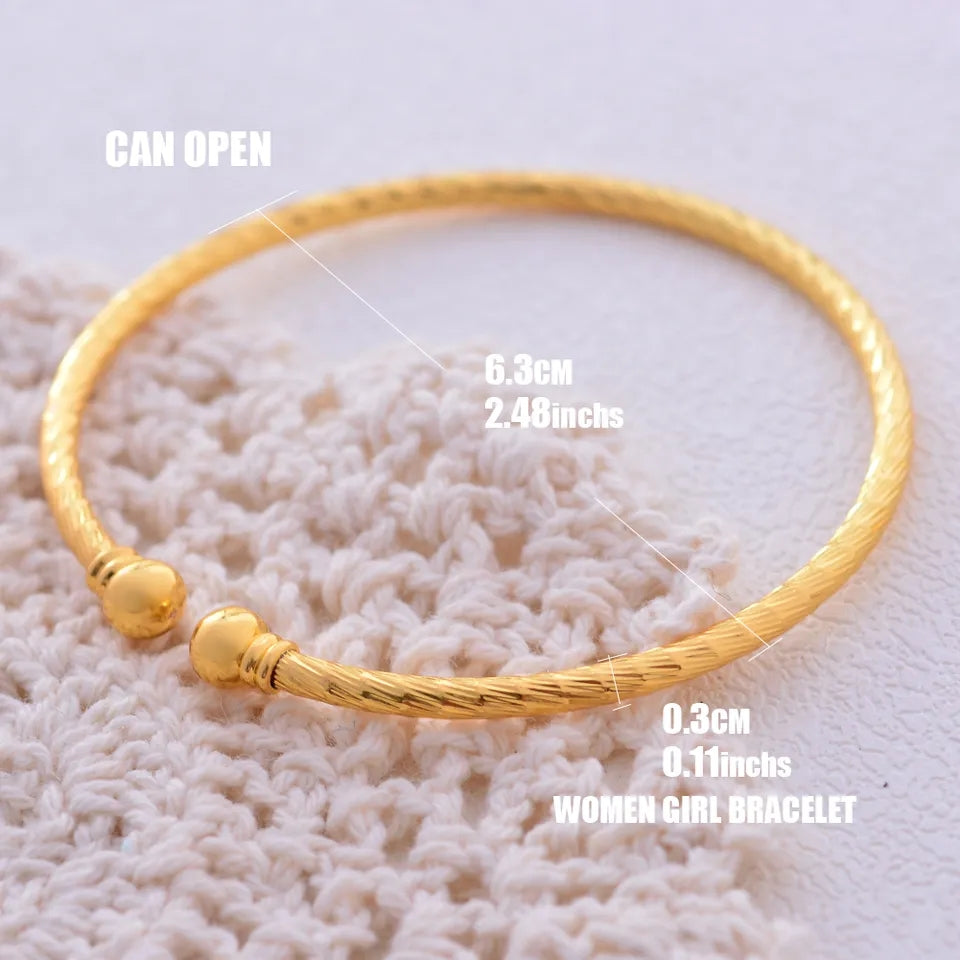 Gold Bangles, 18K Gold Plated Bangles
