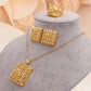 Gold Jewelry Set, Wedding Gold Jewelry