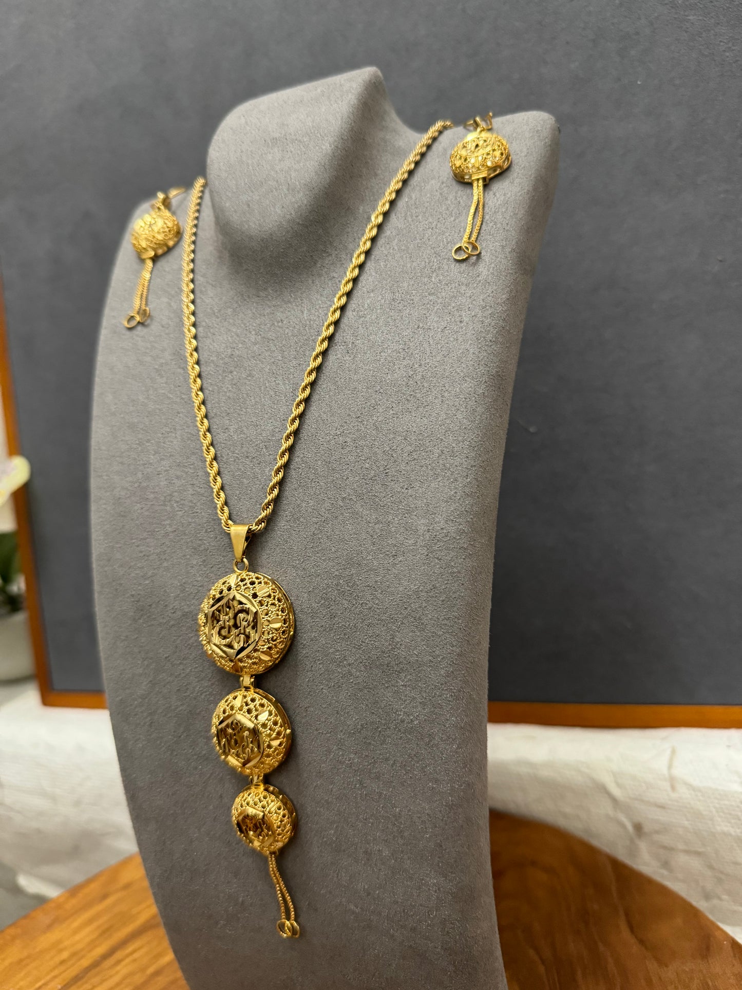Wedding Gold Jewelry Set, Statement Jewelry