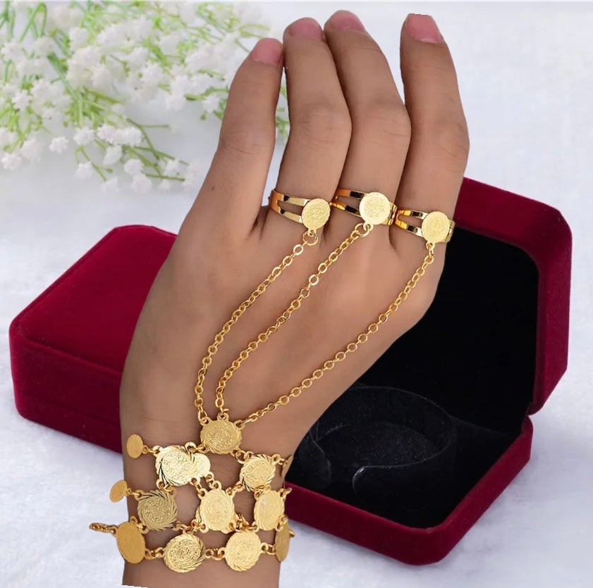 Coin Bracelet, Gold Bracelet for Women, Bracelets