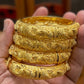 Gold Bangles for Women, 24k Dubai Gold Plated Bangles