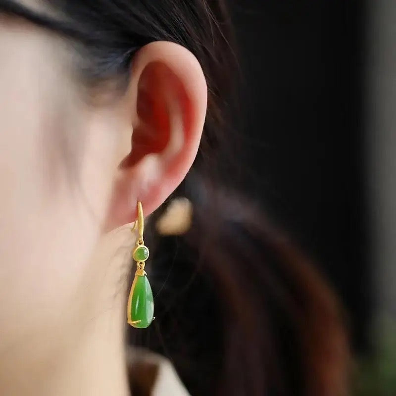 Jade Earrings Dangle & Drop Earrings