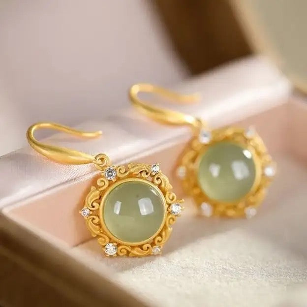 Jade Earrings, Dangle Earrings For Women