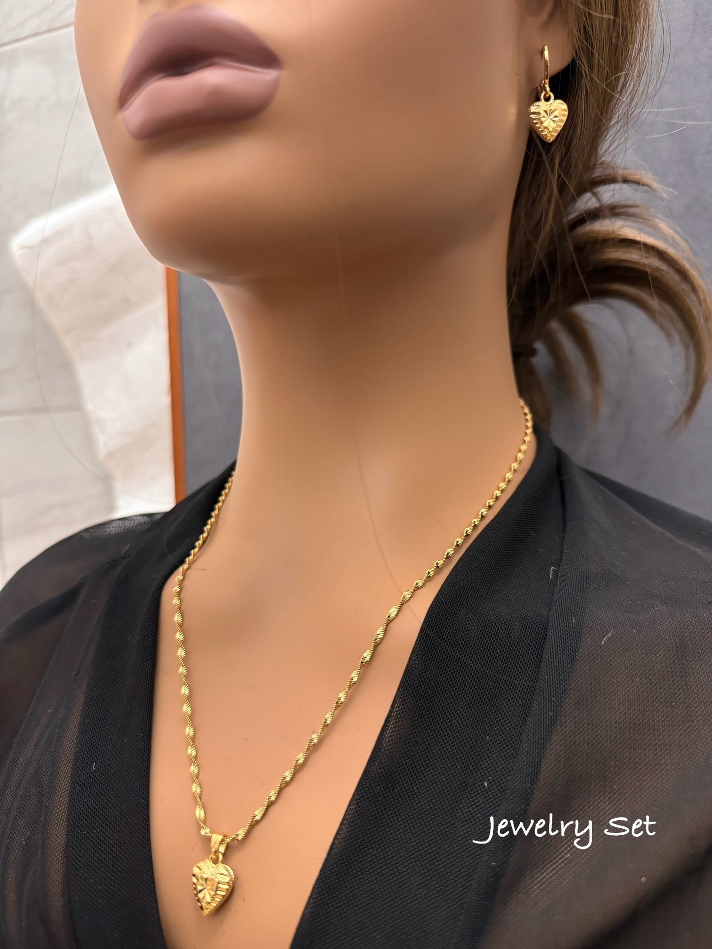 Jewelry set, Dainty Heart Jewelry Set