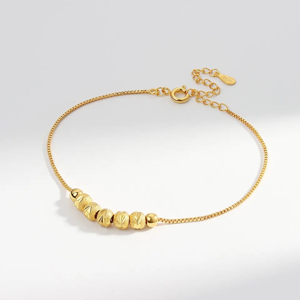 Gold Bead Bracelet