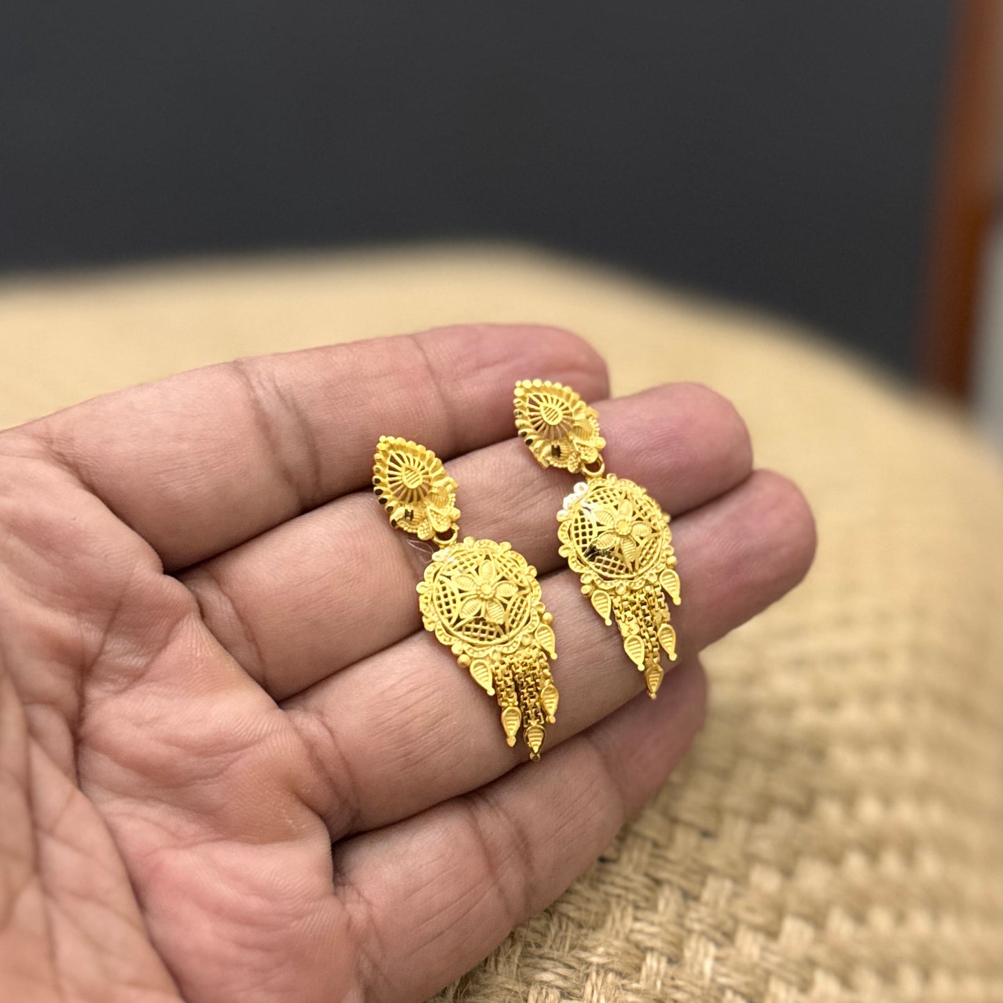 24k Dubai Gold Plated Jewelry Set, Jewelry Set for Women, Gold Necklace & Earrings Set