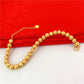 6mm Gold Beaded Bracelet