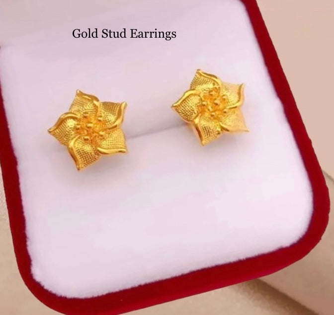 Stud Earrings, Gold Stud Earrings