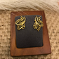 Butterfly Gold Earrings, Earrings
