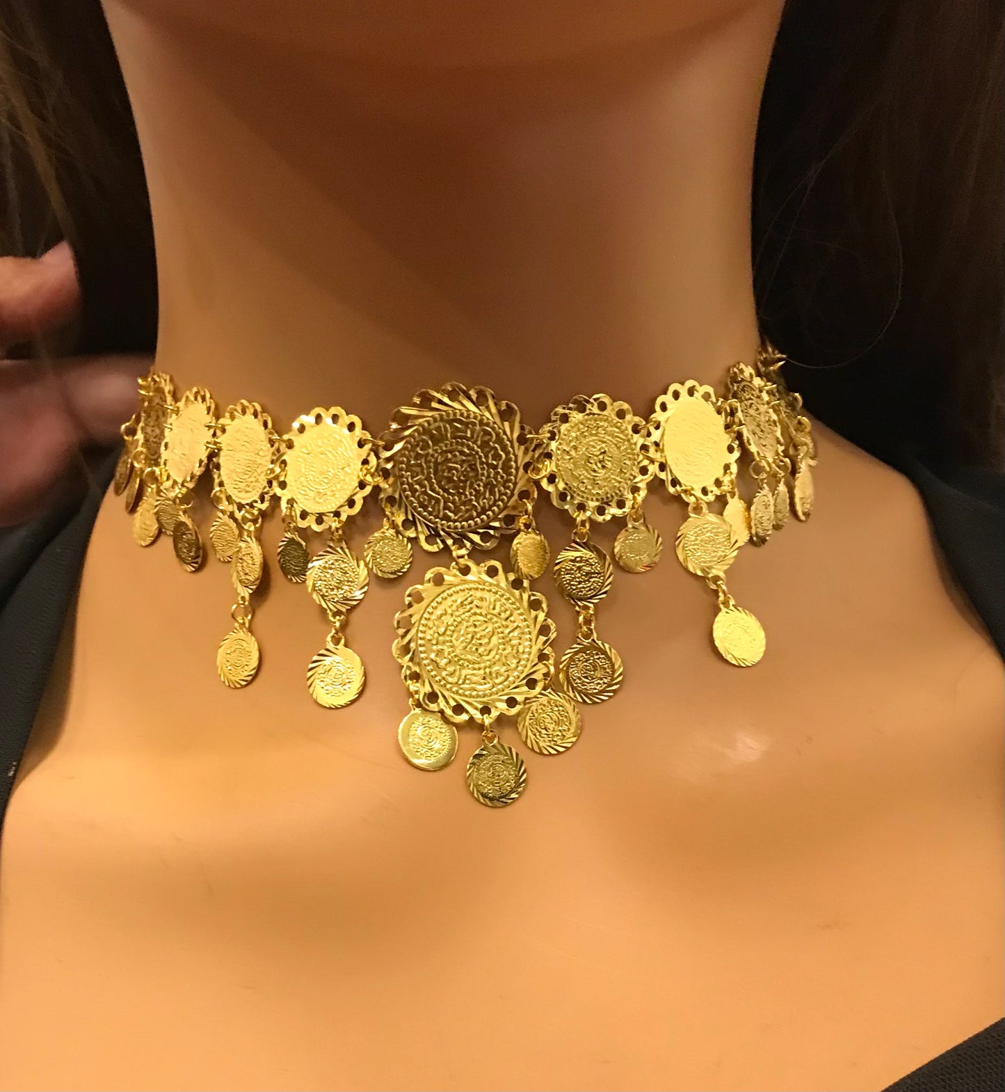 Gold Coin Jewelry Set