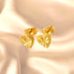 Stud Earrings, Heart Stud Earrings