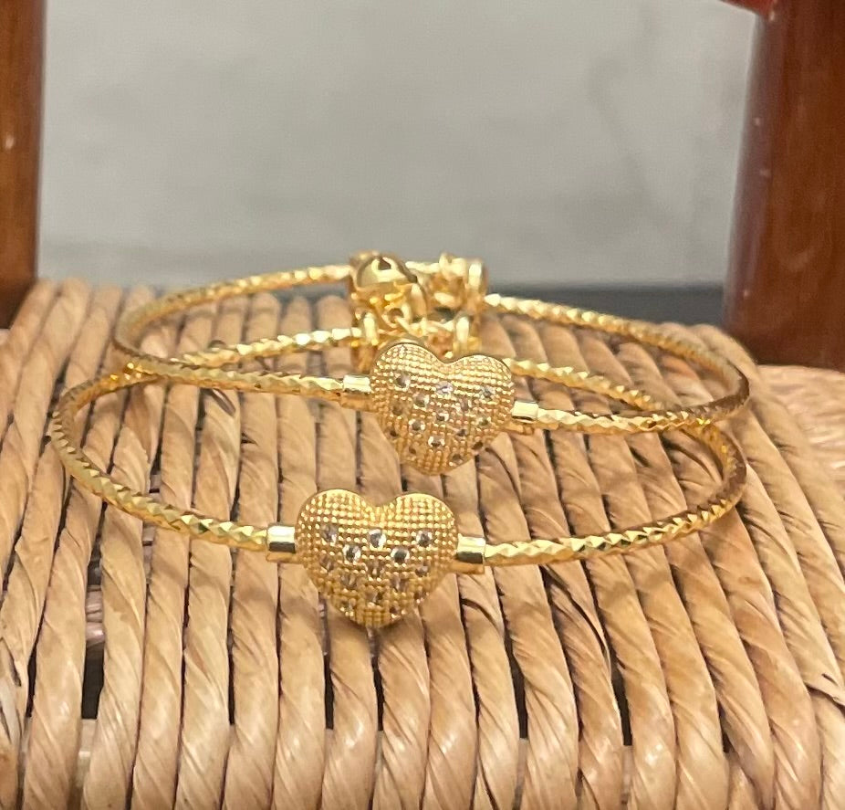 Gold Cuff Bangles, Gold Bangles