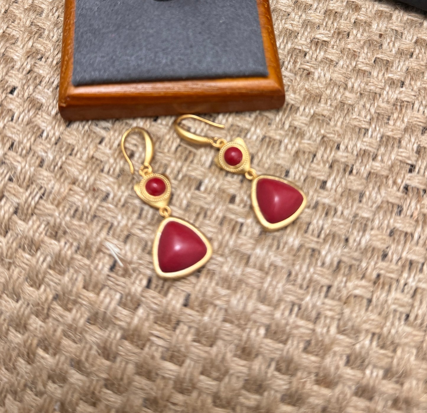 Jade earrings