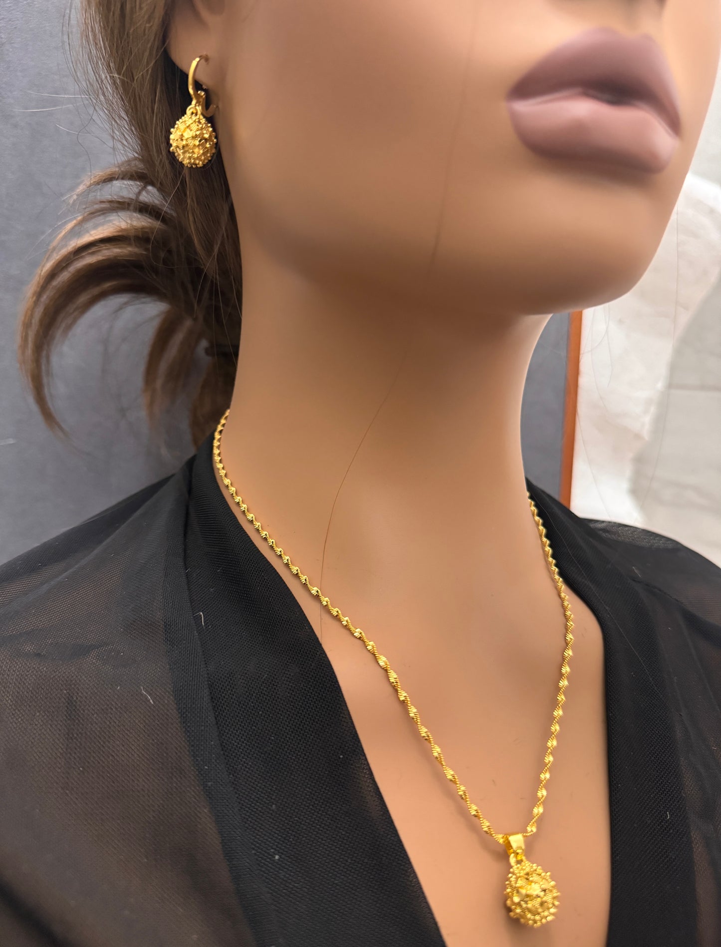 Gold Jewelry Set, African Jewelry Set