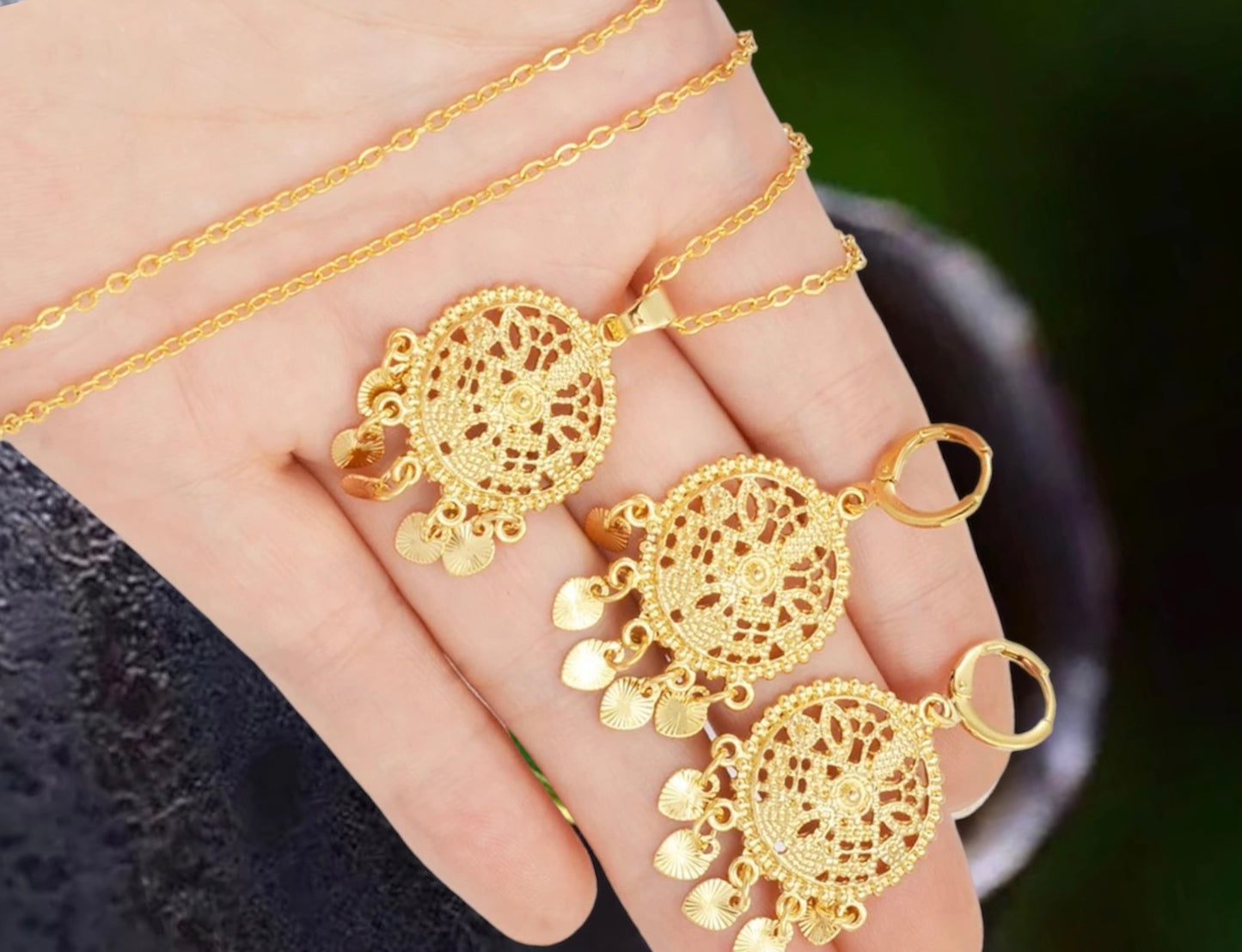 Gold Jewelry Set