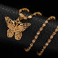 Dainty Butterfly necklace, Gold Necklace