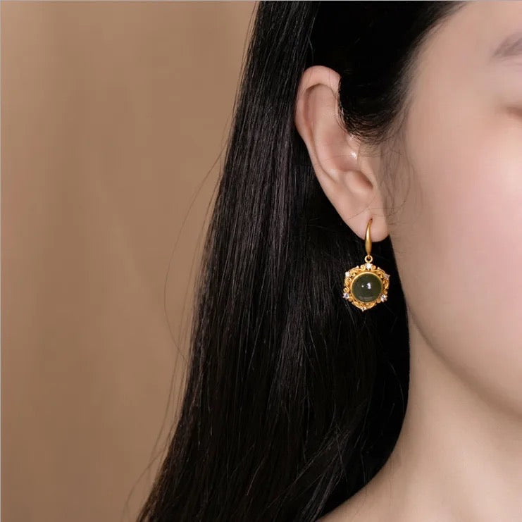 Jade Earrings, Dangle Earrings For Women