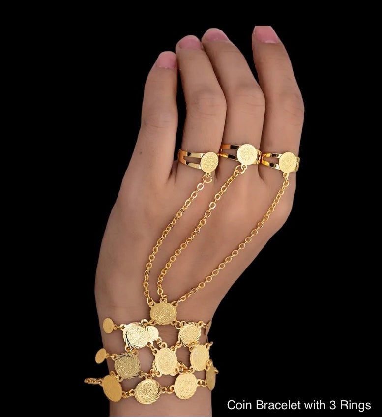 Coin Bracelet, Gold Bracelet for Women, Bracelets