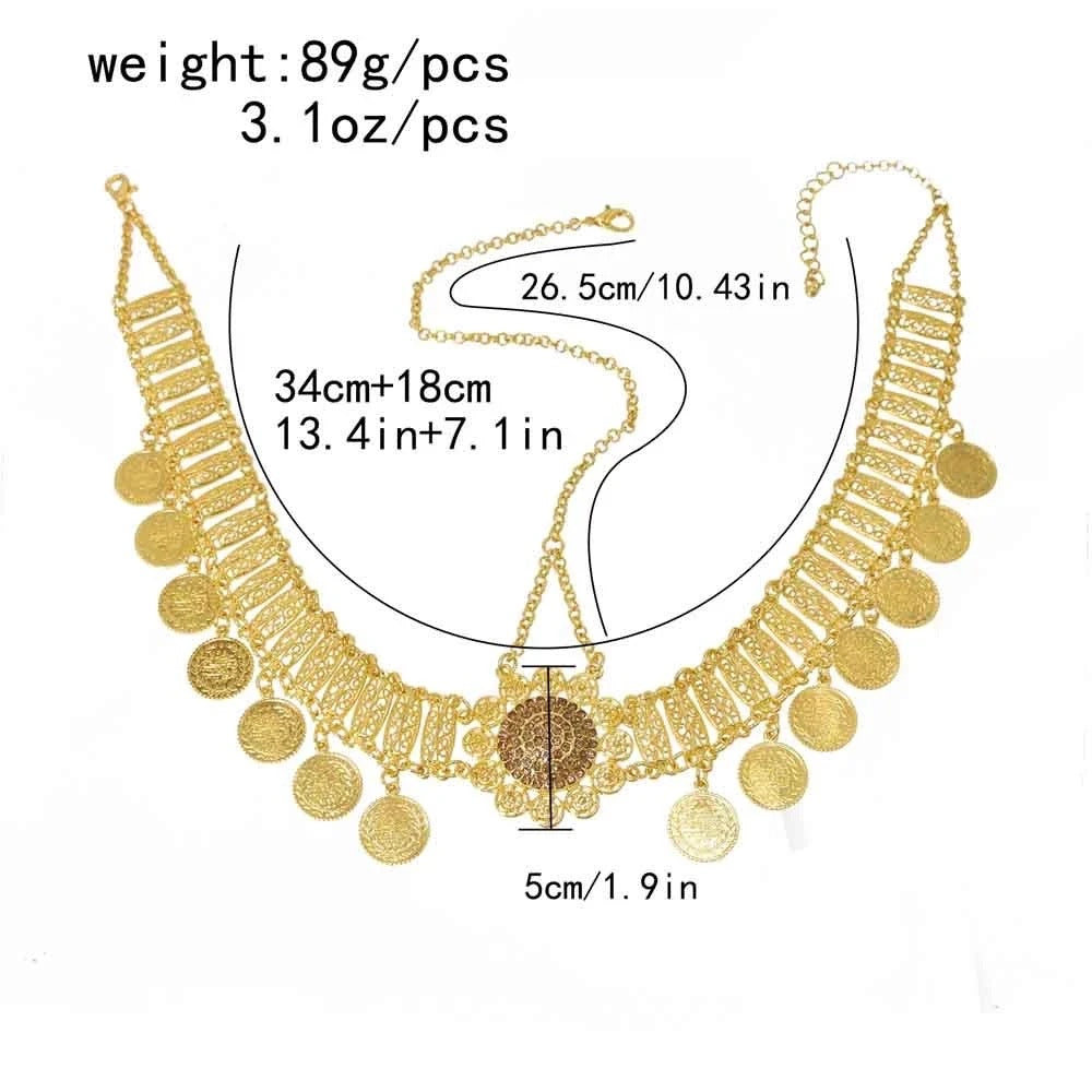 Gold Coin Hair Jewelry,