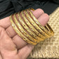 Slip On Bangles, 24K Gold Plated Bangles, Indian Bridal Bangles, Handmade Bracelet for Women