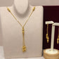 Gold Beaded Jewelry Set