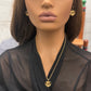 24k Gold Plated Jewelry Set, Gold Necklace & Earrings Set