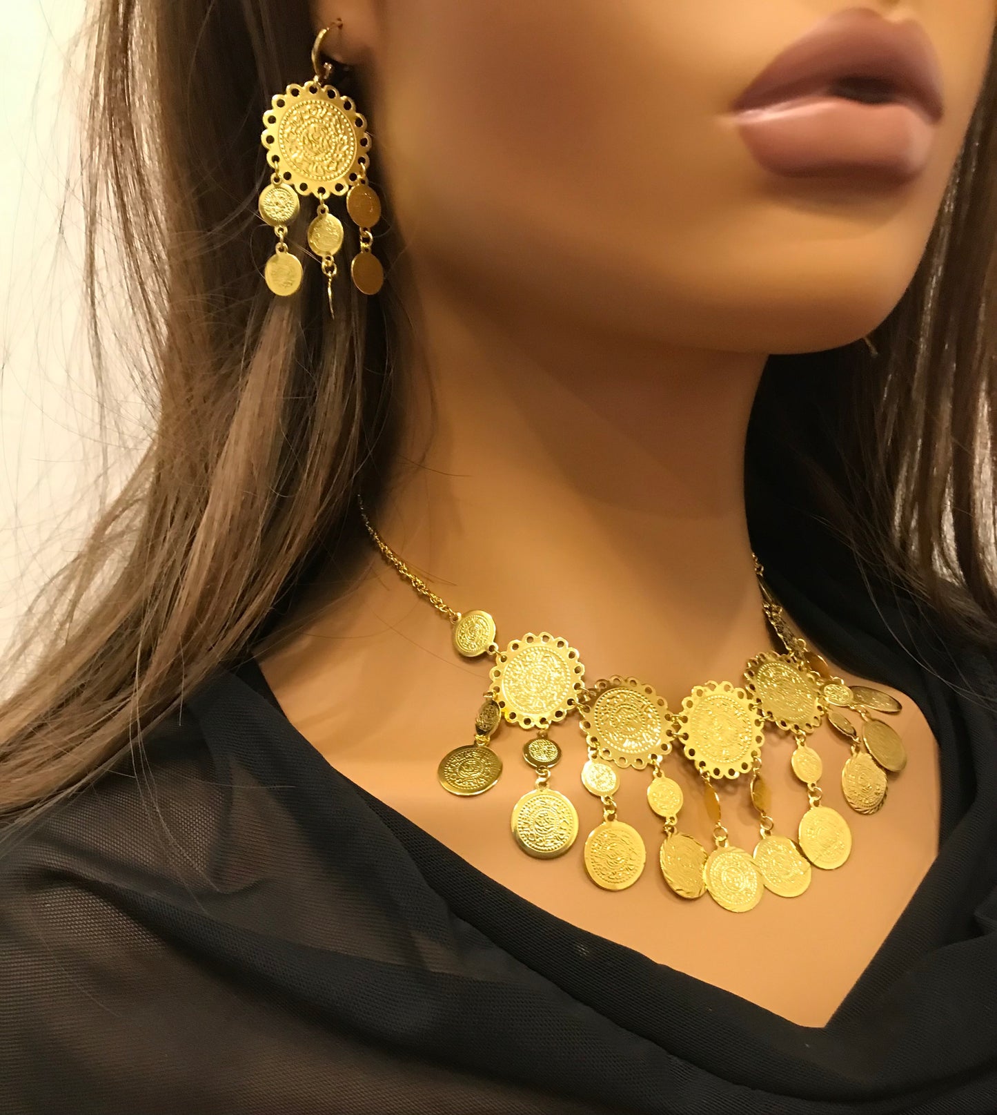 Coin Gold Jewelry Set, Middle East Jewelry