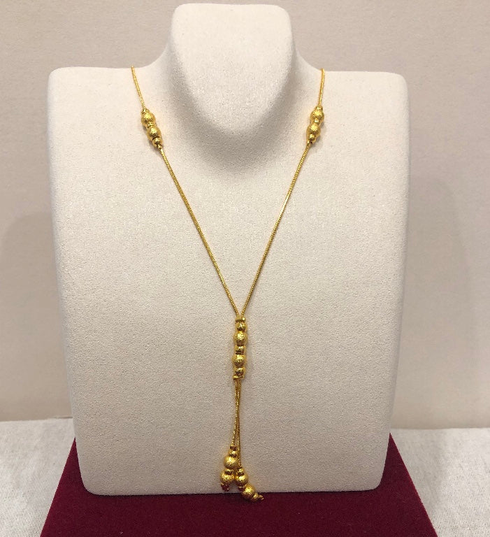 Gold Beaded Jewelry Set