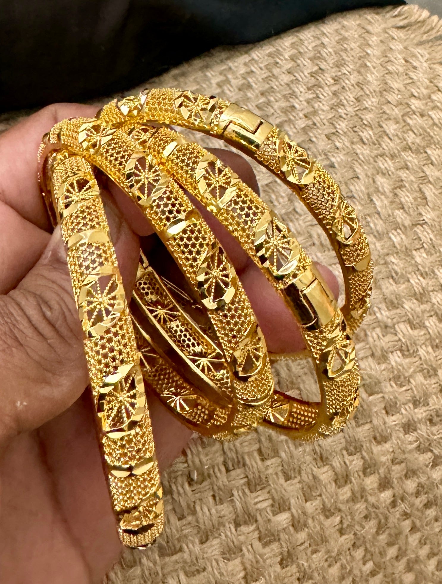 Gold Bangles Designs In Canada 24K Gold Plated Bangles, Indian