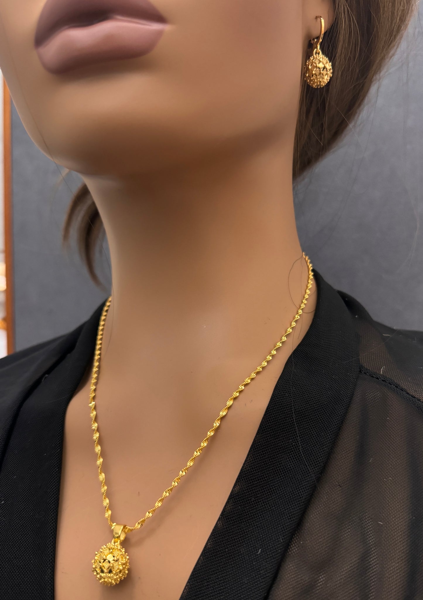 Gold Jewelry Set, African Jewelry Set