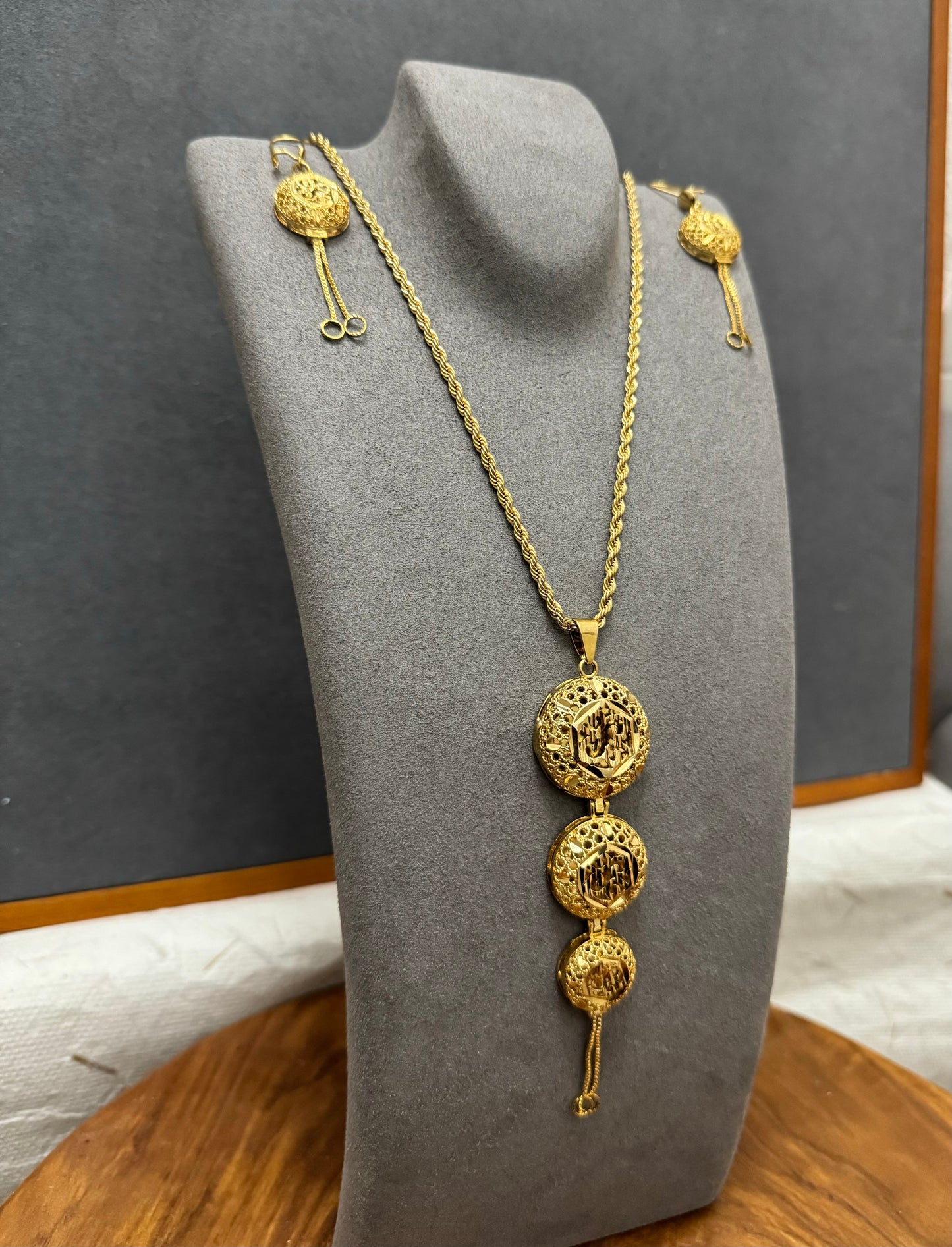 Wedding Gold Jewelry Set, Statement Jewelry