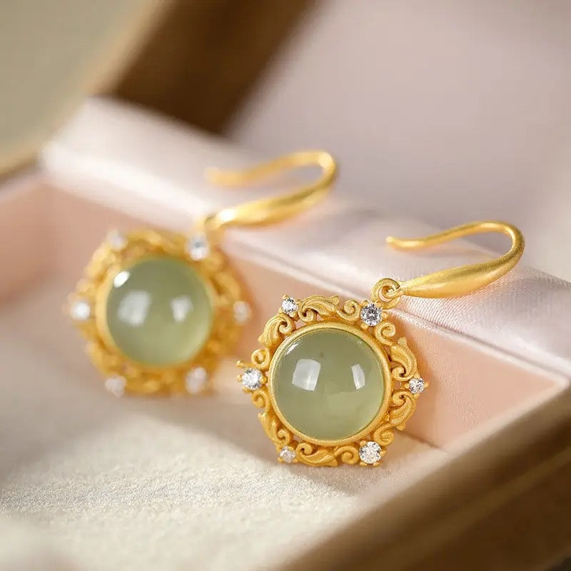 Jade Earrings, Dangle Earrings For Women