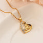 Love Heart Gold Jewelry Set