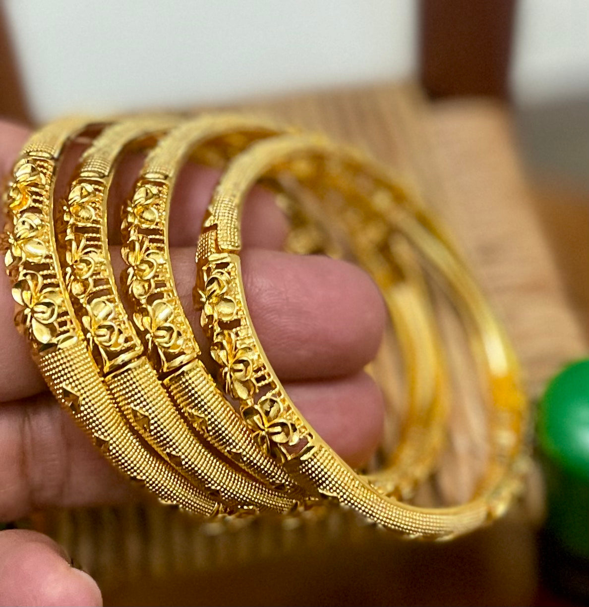Dubai Gold Bangles, 24K Gold Bangles, Wedding Jewelry Bangle
